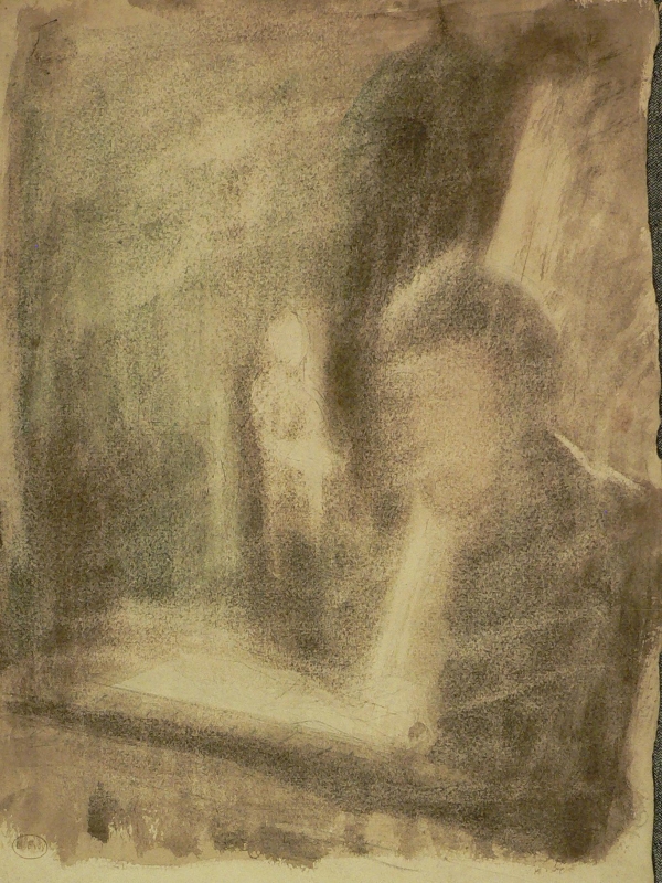 Watercolour figure . . .(self portrait?)DRA/317